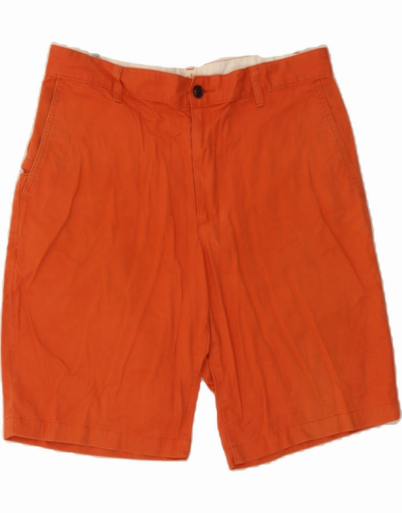 UV Protection Fabric Summer Style DOCKERS Mens Cargo Shorts W33 Medium Orange Cotton
