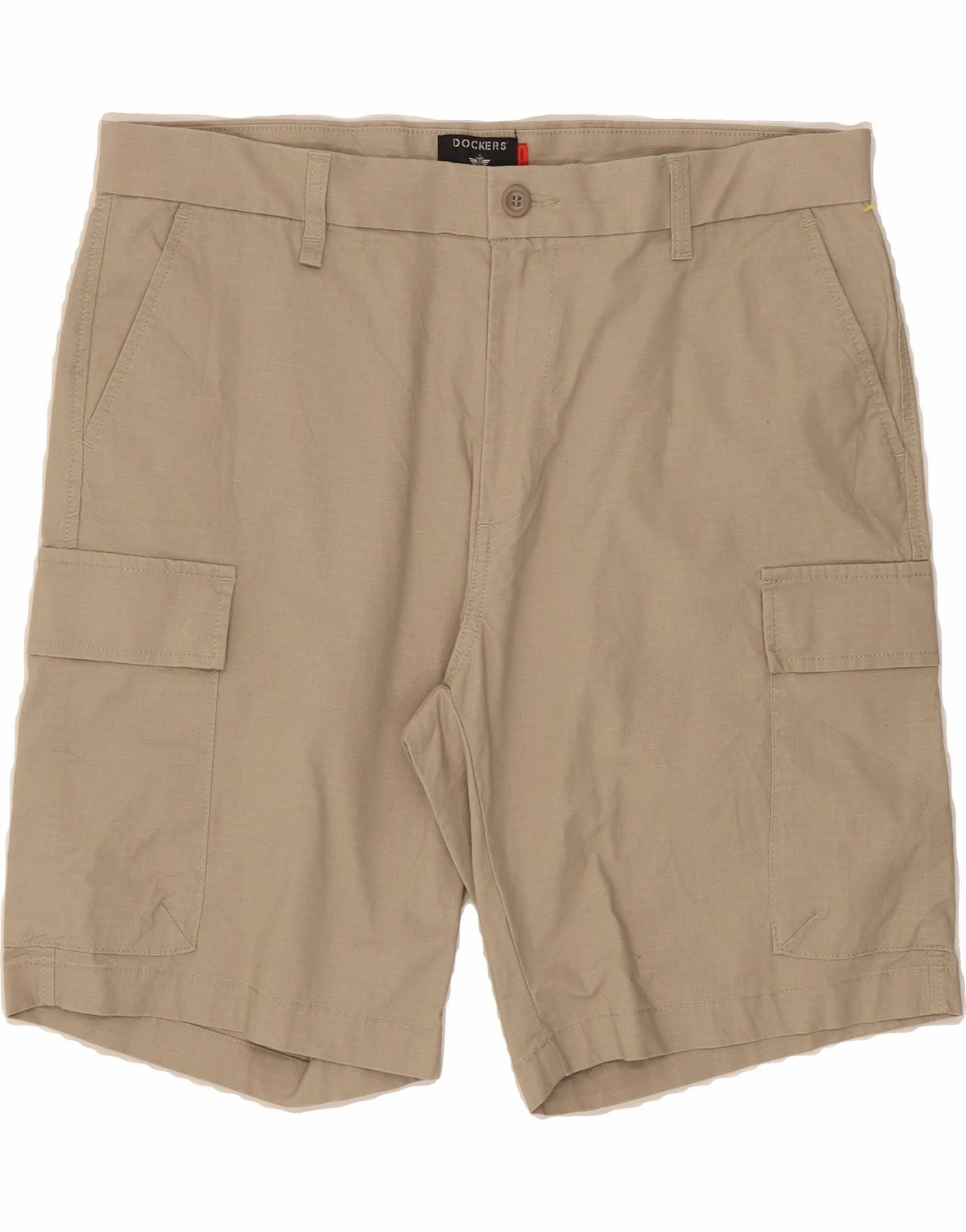 Daily Fit Versatile Style DOCKERS Mens Cargo Shorts W34 Large  Beige Cotton