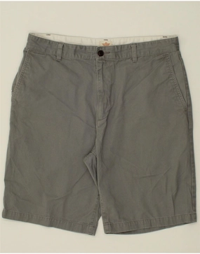 No Bulky Feel DOCKERS Mens Cargo Shorts W34 Large Grey Cotton