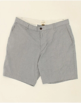 Frictionless Movement Reflective details DOCKERS Mens Cargo Shorts W34 Large Grey Pinstripe Cotton