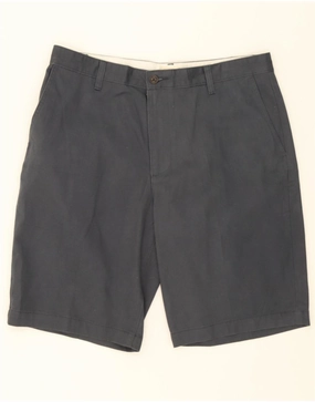 Tailored Cut DOCKERS Mens Cargo Shorts W34 Large Navy Blue Cotton