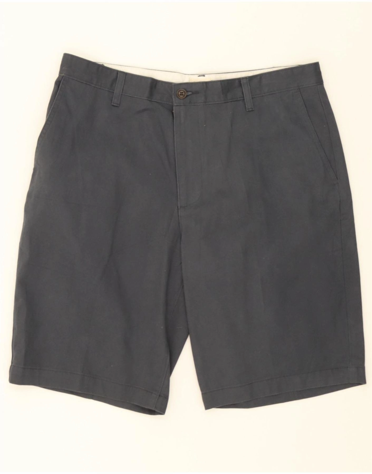 Tailored Cut DOCKERS Mens Cargo Shorts W34 Large Navy Blue Cotton