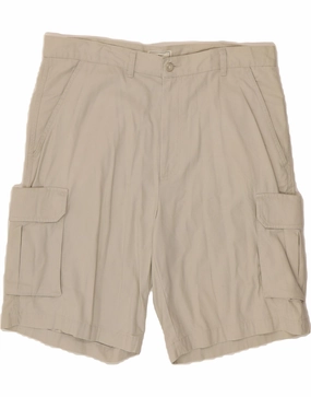 Water Resistant homecoming DOCKERS Mens Cargo Shorts W36 Large Beige Cotton