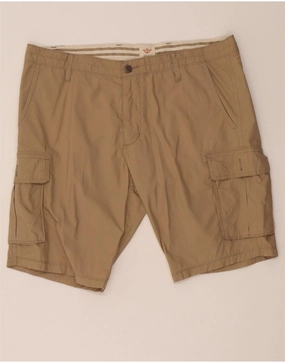 DOCKERS Mens Cargo Shorts W36 Large Beige Cotton Slimming Effect martial arts gear