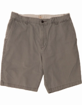 DOCKERS Mens Cargo Shorts W36 Large  Grey Cotton Eco Friendly Fabric Wide Leg Opening
