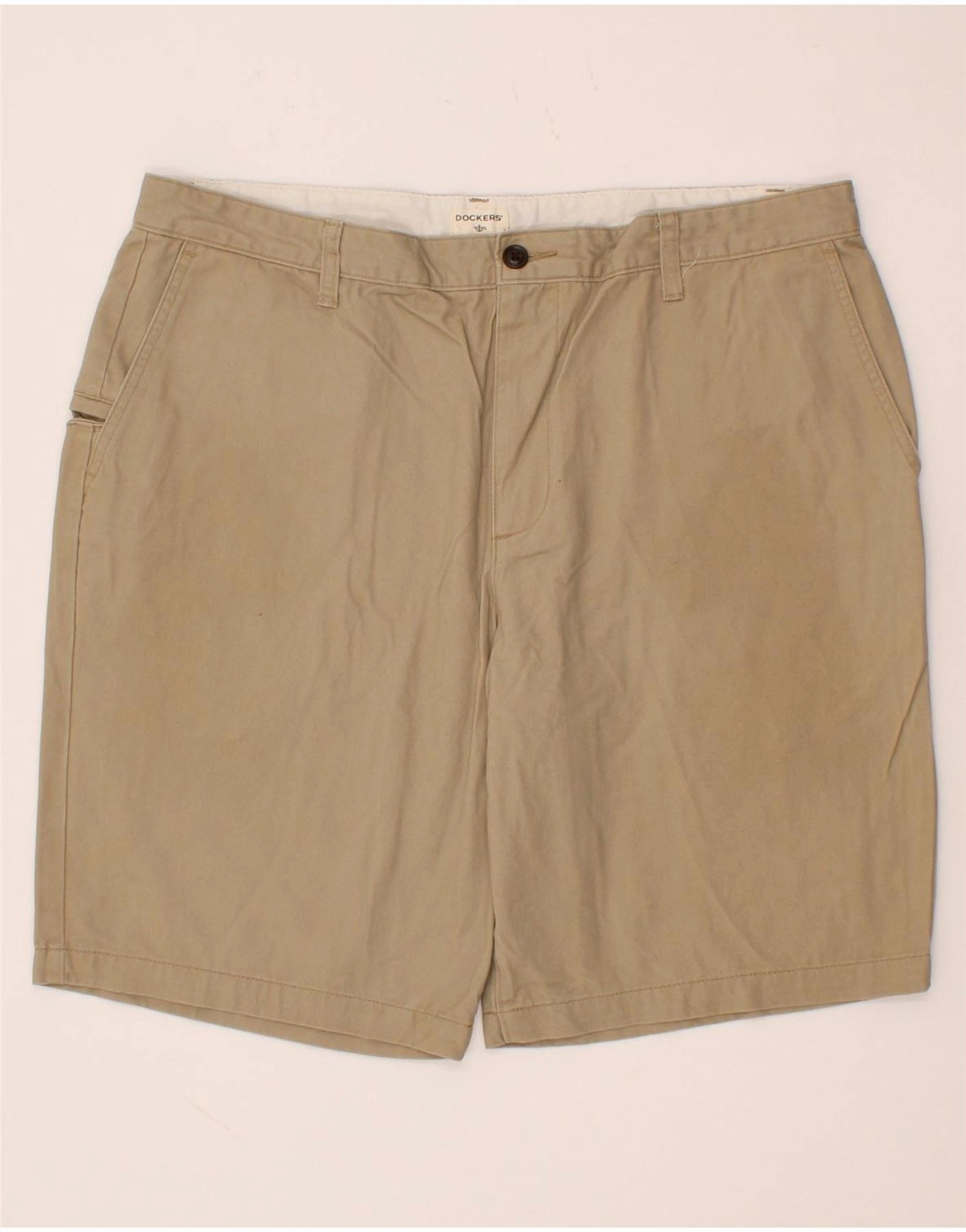 graduation season DOCKERS Mens Cargo Shorts W38 XL Beige Cotton