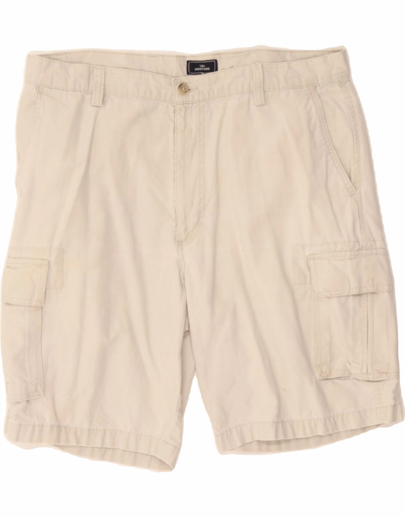 sequined details Breezy Comfort DOCKERS Mens Cargo Shorts W38 XL Beige Cotton