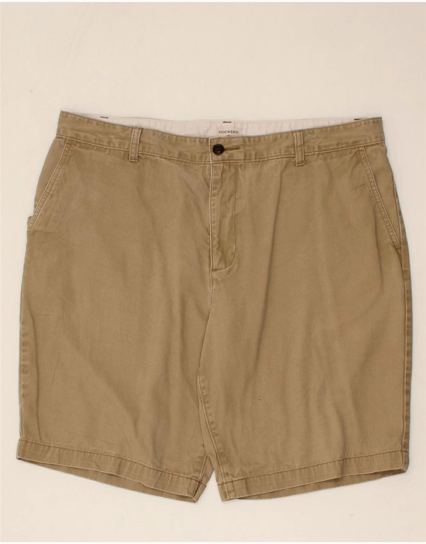 Windproof Design Relaxed Look DOCKERS Mens Cargo Shorts W38 XL Beige Cotton