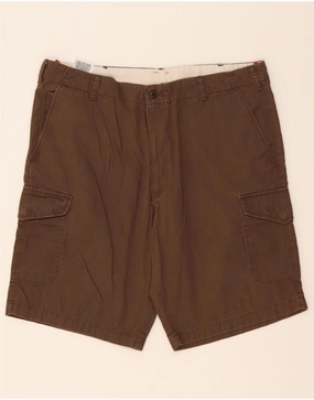 Convertible Length Stretch Layers DOCKERS Mens Cargo Shorts W38 XL Brown Cotton