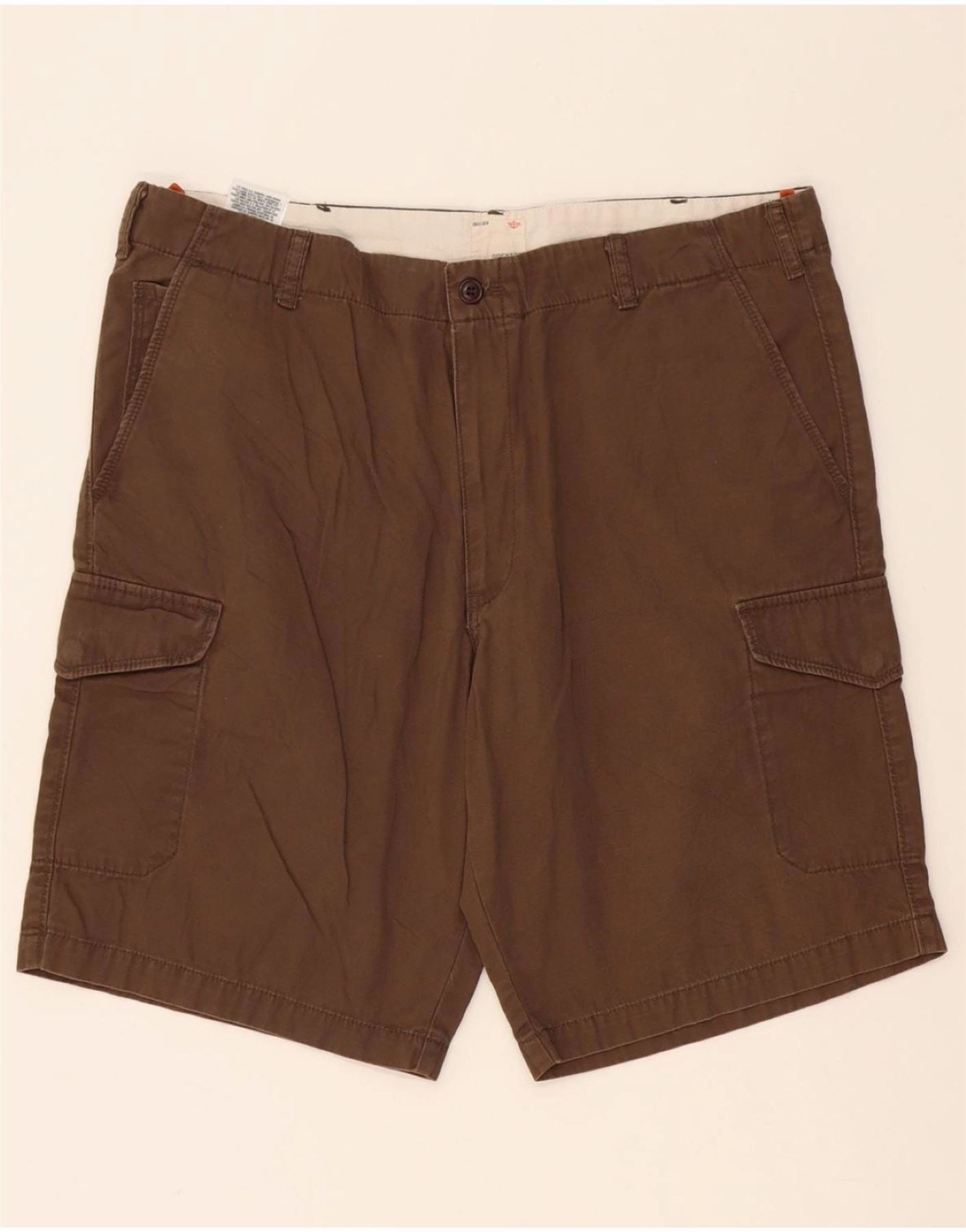 Convertible Length Stretch Layers DOCKERS Mens Cargo Shorts W38 XL Brown Cotton