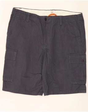 Lounge Fit Ergonomic Panel Design DOCKERS Mens Cargo Shorts W38 XL Grey Cotton
