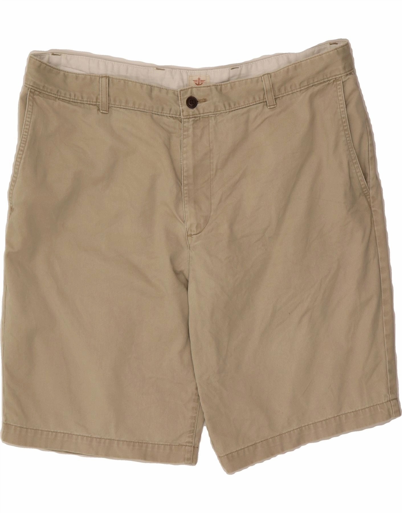 DOCKERS Mens Cargo Shorts W40 2XL Beige Cotton Smooth Flatlock Seams