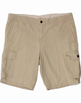 DOCKERS Mens Cargo Shorts W40 XL Beige Cotton All Day Flex Fit Durable Comfort