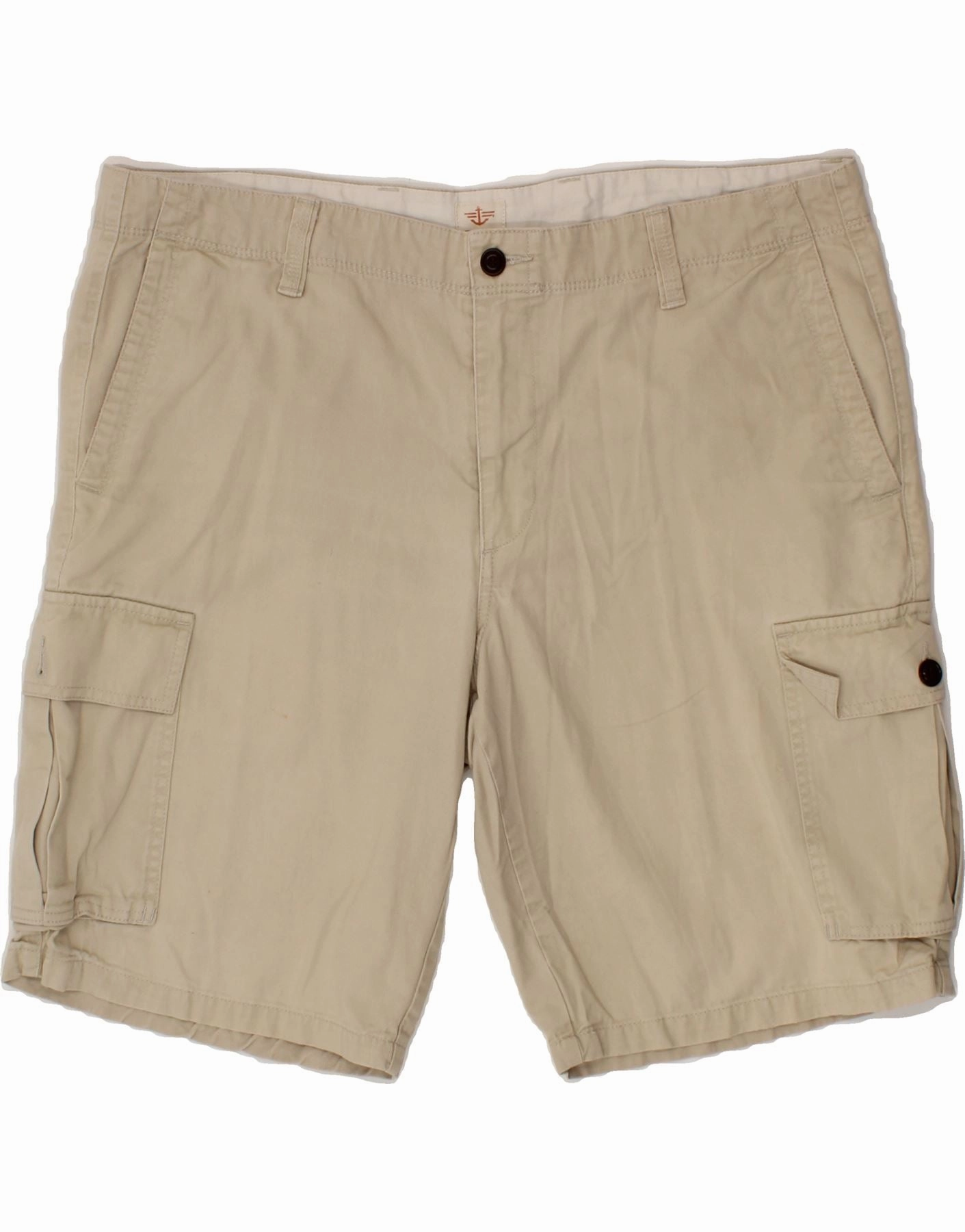 DOCKERS Mens Cargo Shorts W40 XL Beige Cotton All Day Flex Fit Durable Comfort