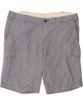 skateboarding gear DOCKERS Mens Cargo Shorts W42 2XL Blue Check Cotton