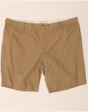DOCKERS Mens Cargo Shorts W44 2XL Beige Cotton No Ride Up Travel Flex