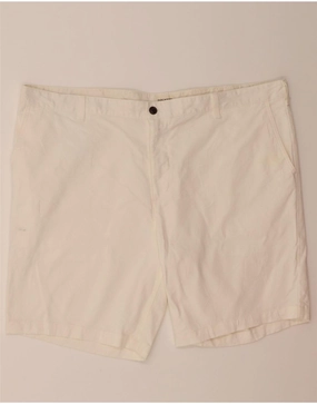 DOCKERS Mens Cargo Shorts W44 2XL Off White Cotton Warm Season