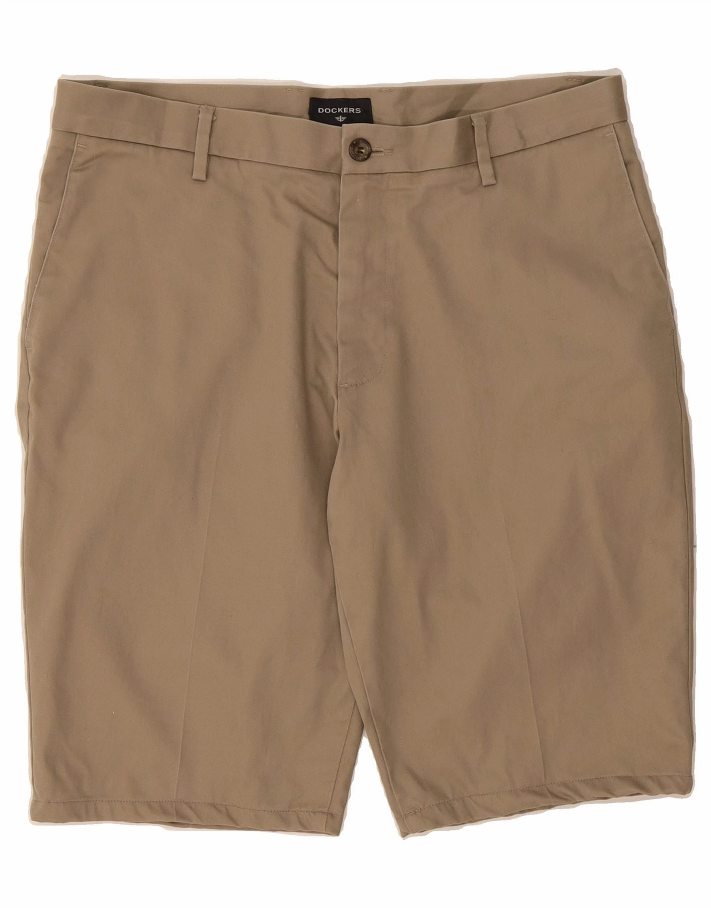 Silicone Gripper Strips DOCKERS Mens Chino Shorts Size 34 W34 Beige Cotton