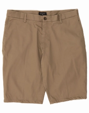 Silicone Gripper Strips DOCKERS Mens Chino Shorts Size 34 W34 Beige Cotton