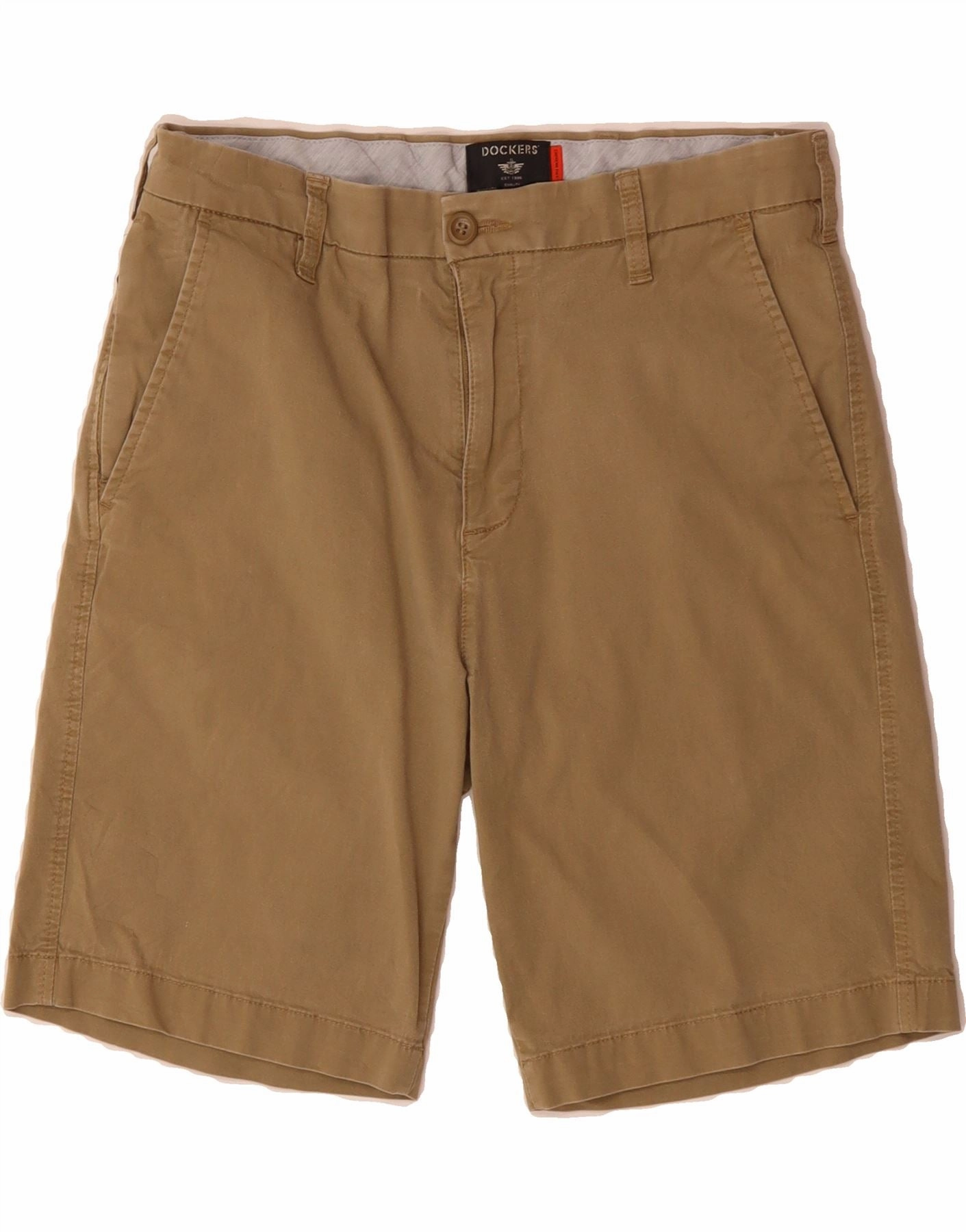 Comfort Fit DOCKERS Mens Chino Shorts W30 Medium Beige Cotton