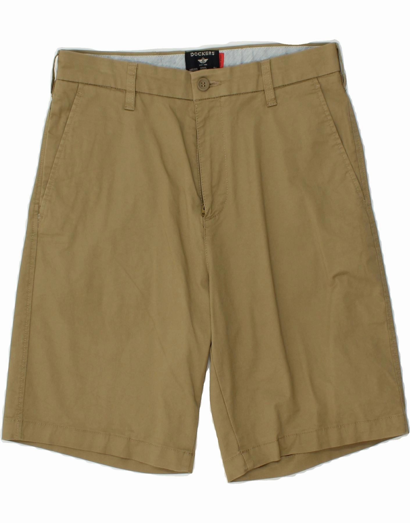 DOCKERS Mens Chino Shorts W30 Medium Beige Cotton Stylish Design