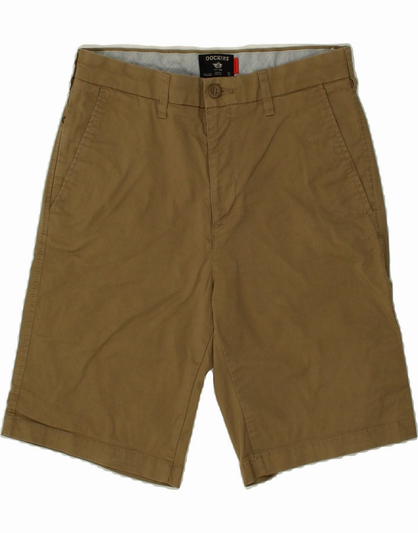 mix and match Belt loops DOCKERS Mens Chino Shorts W30 Medium Khaki Cotton