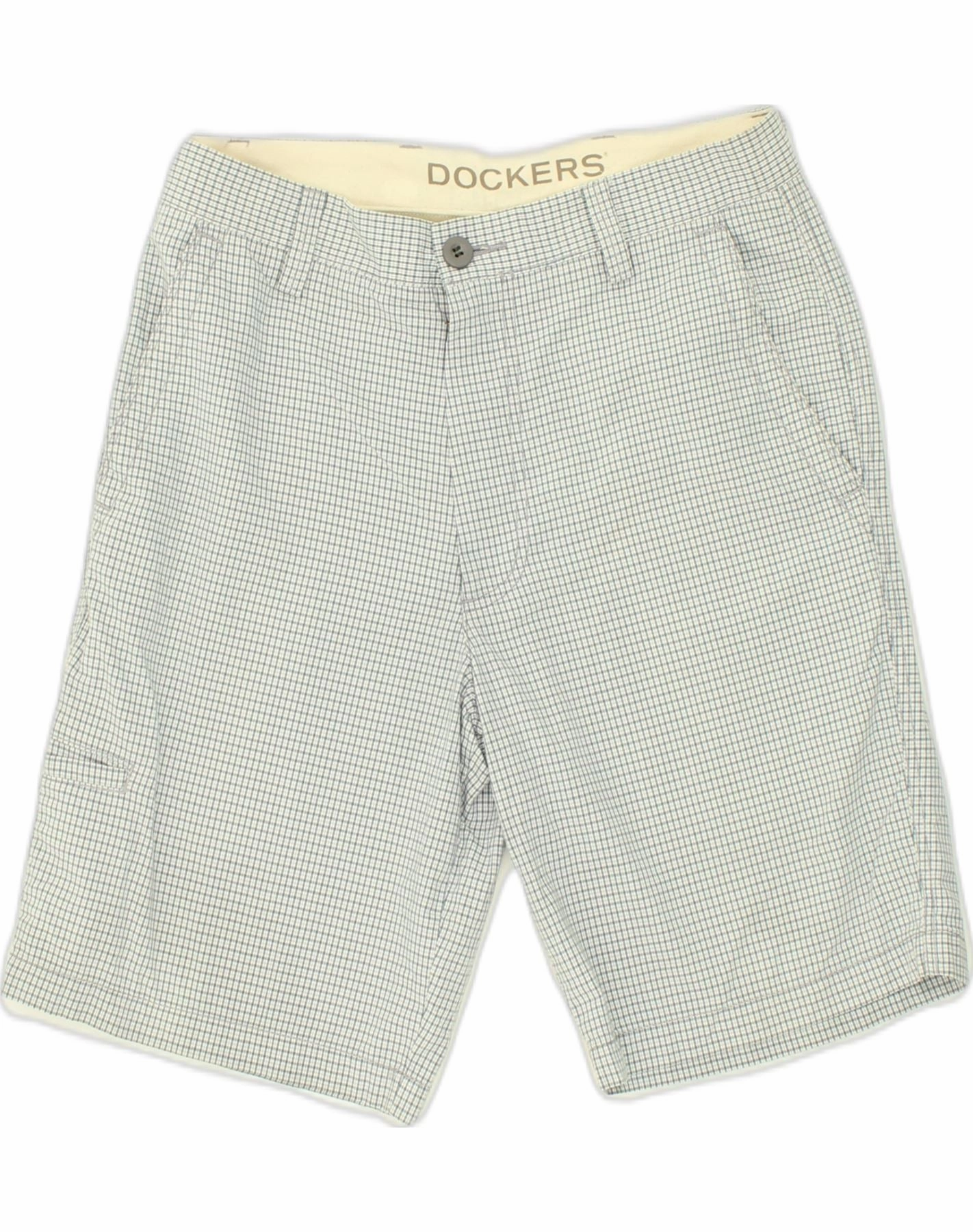 Sport Flex Design Versatile Shorts DOCKERS Mens Chino Shorts W30 Medium  Off White Check Cotton