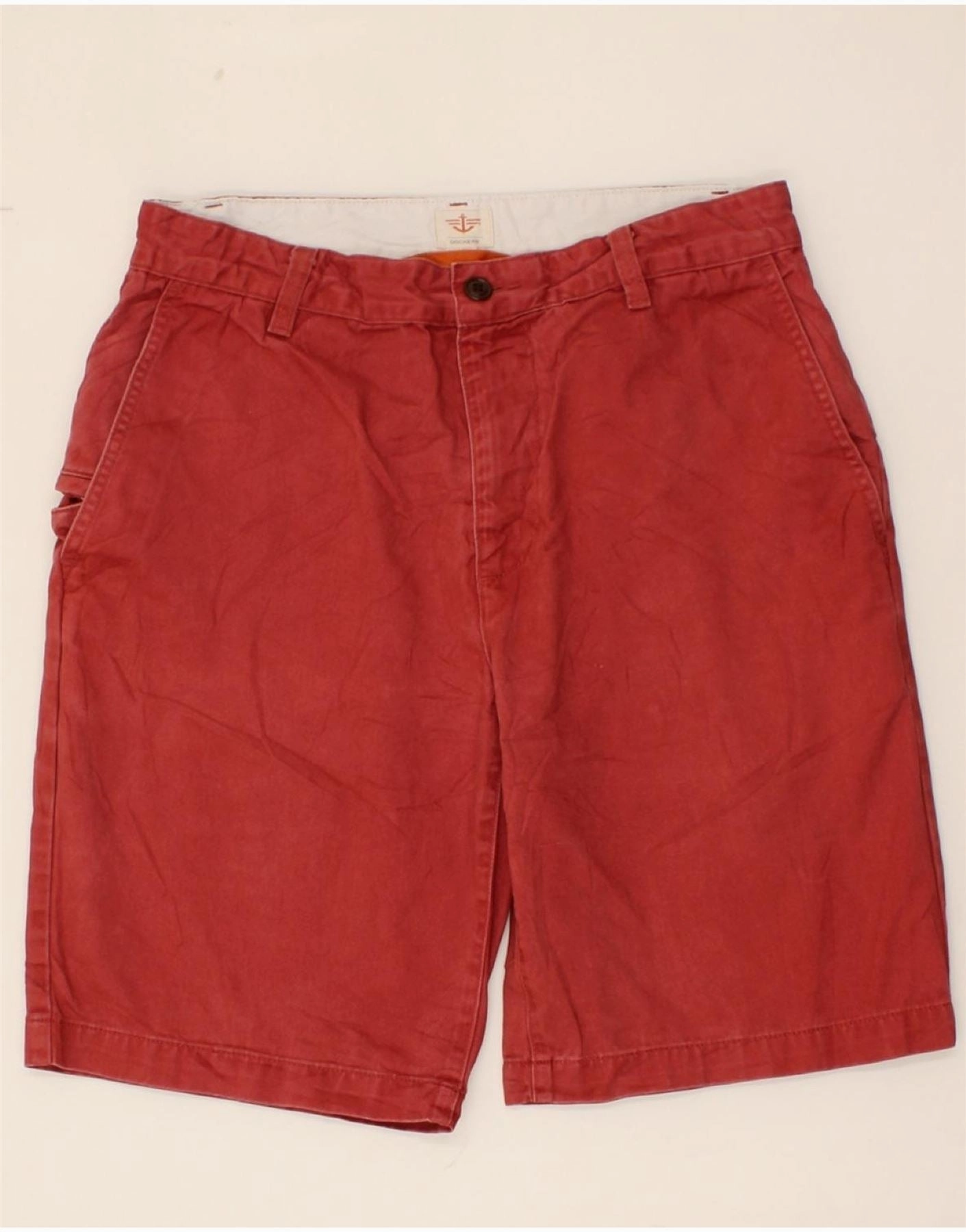 Contemporary Design DOCKERS Mens Chino Shorts W30 Medium Red Cotton
