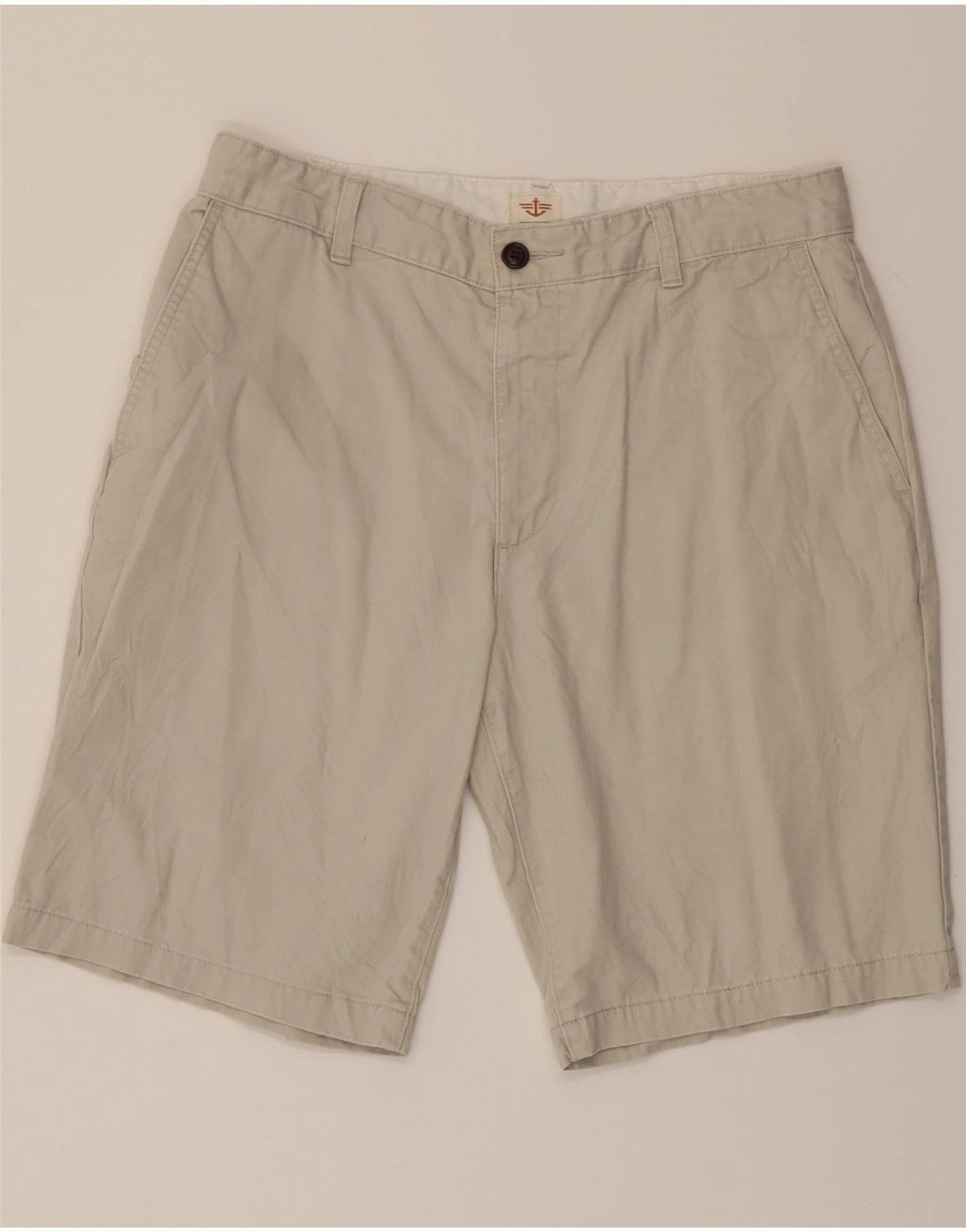 Recycled Material Moisture Wicking Technology DOCKERS Mens Chino Shorts W32 Medium Beige Cotton