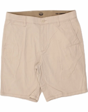 DOCKERS Mens Chino Shorts W32 Medium Beige Cotton Soft Waist Lightweight Material