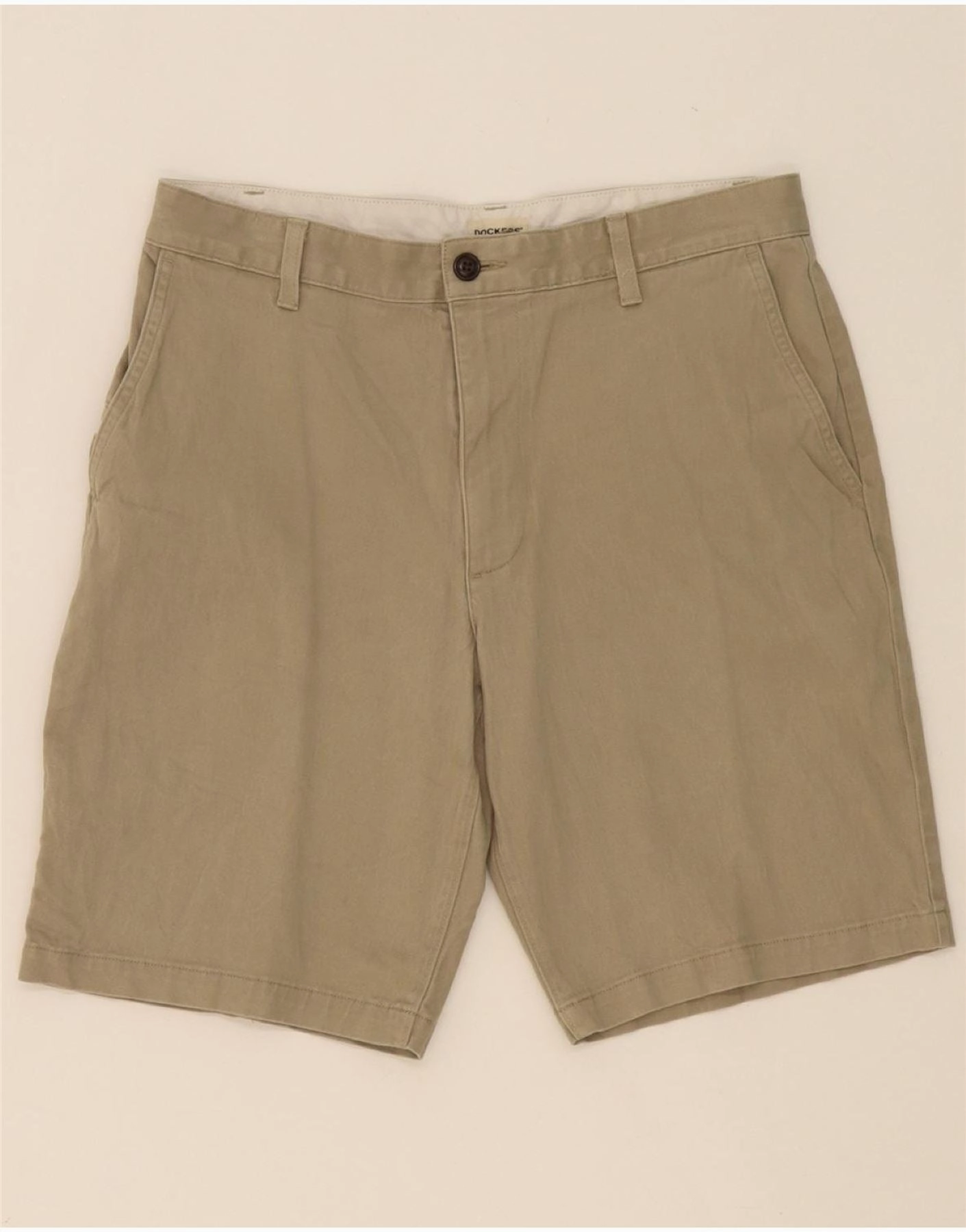 Pre Shrunk Cotton Blend Seamless construction DOCKERS Mens Chino Shorts W32 Medium  Beige Cotton