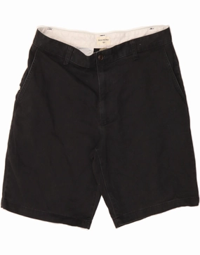 DOCKERS Mens Chino Shorts W32 Medium Black Cotton RipstopMaterial