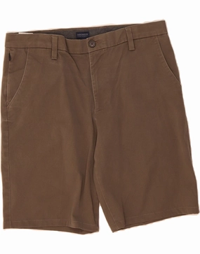 Eco Certified Dye DOCKERS Mens Chino Shorts W32 Medium Brown Cotton