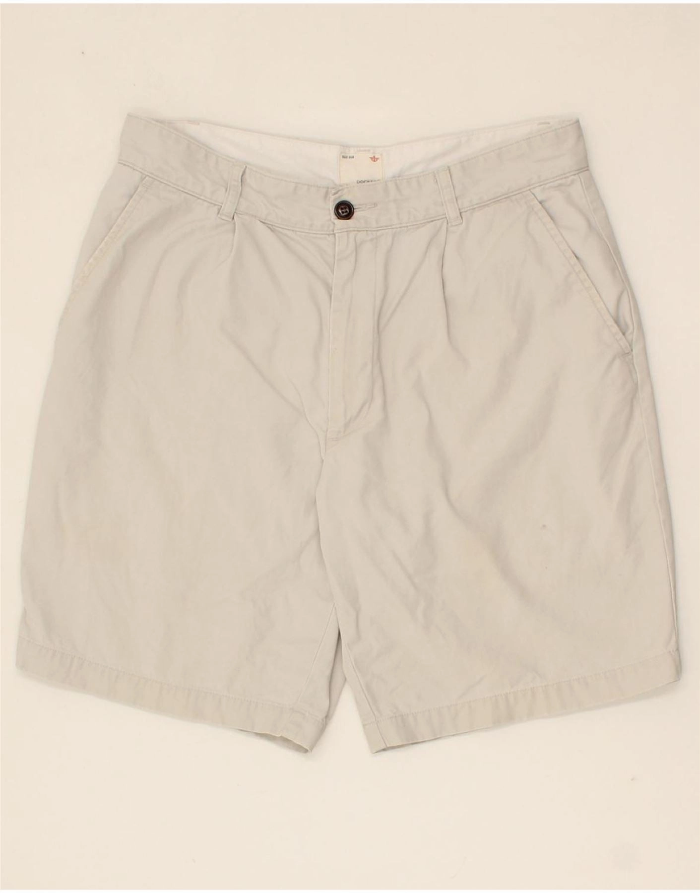 DOCKERS Mens Chino Shorts W32 Medium  Off White Cotton City Mood TaglessLabeling