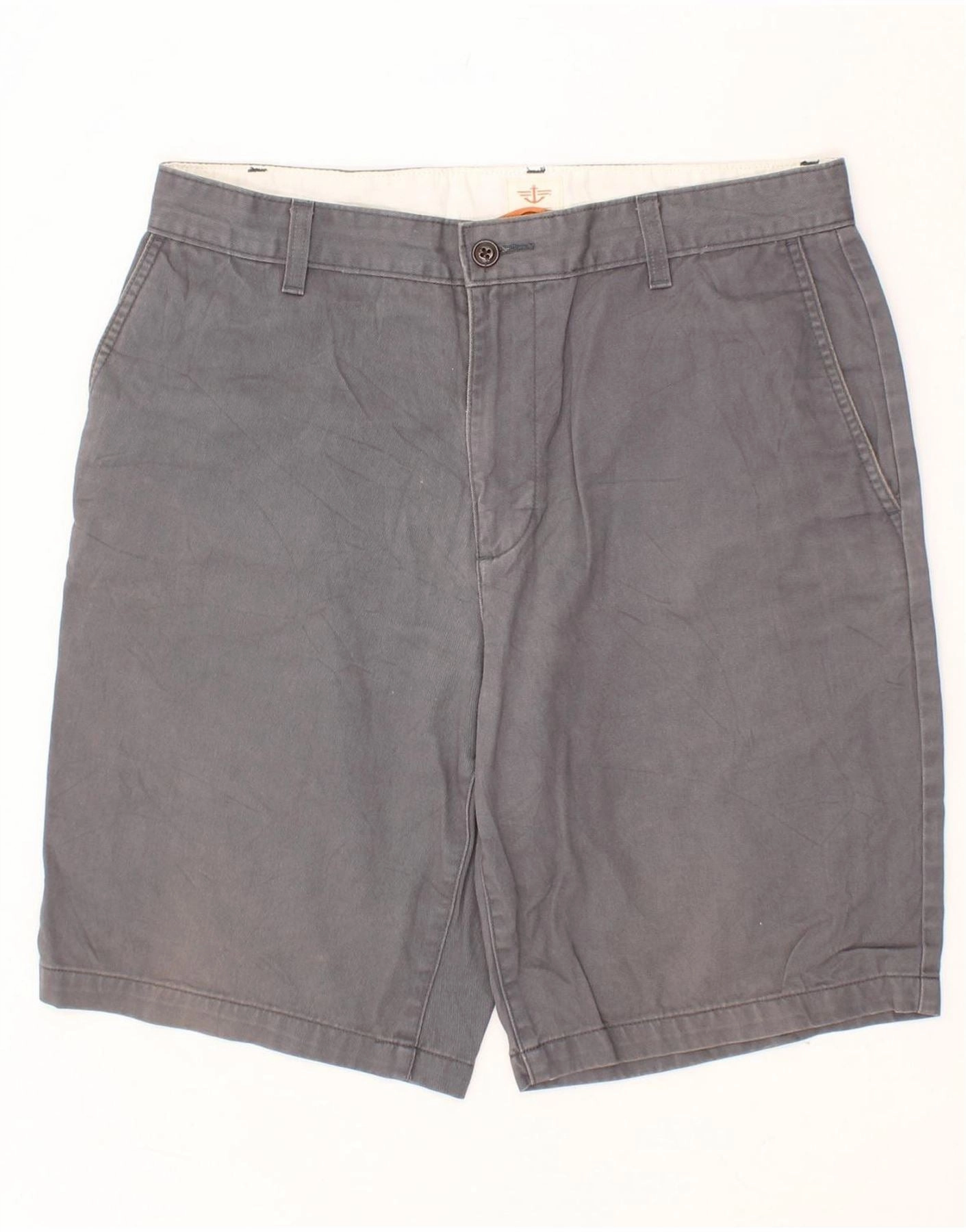 DOCKERS Mens Chino Shorts W33 Large  Grey Cotton vacation look