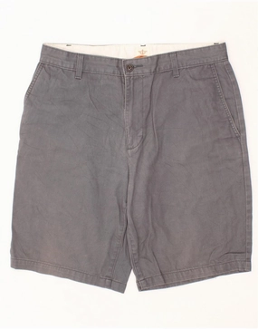 DOCKERS Mens Chino Shorts W33 Large  Grey Cotton vacation look