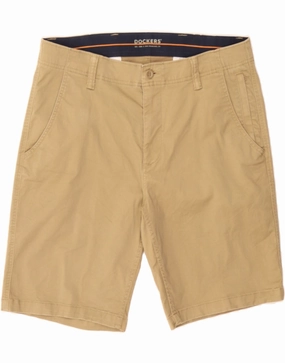 equestrian wear DOCKERS Mens Chino Shorts W34 Large  Beige Cotton