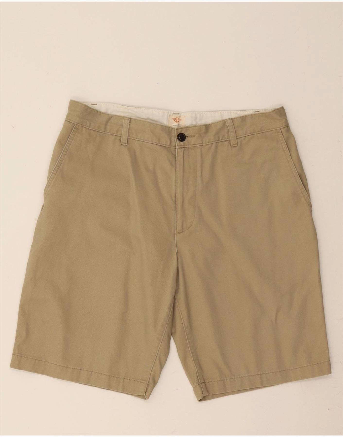 DOCKERS Mens Chino Shorts W34 Large  Beige Cotton Comfort Stretch Fit