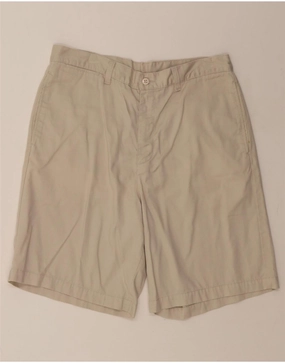 Slim Waist DOCKERS Mens Chino Shorts W34 Large Beige Cotton
