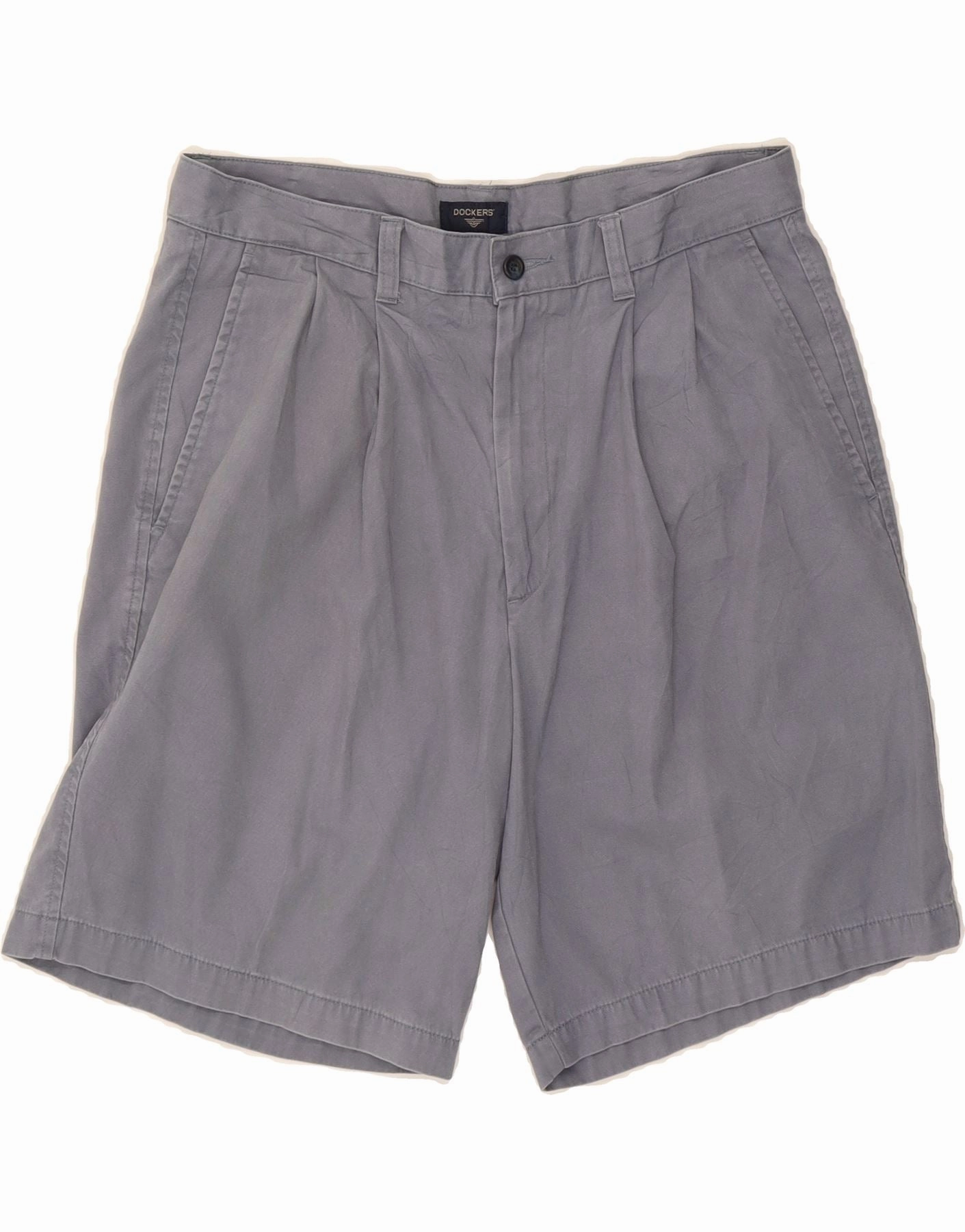 Lightweight Design DOCKERS Mens Chino Shorts W34 Large  Grey Cotton