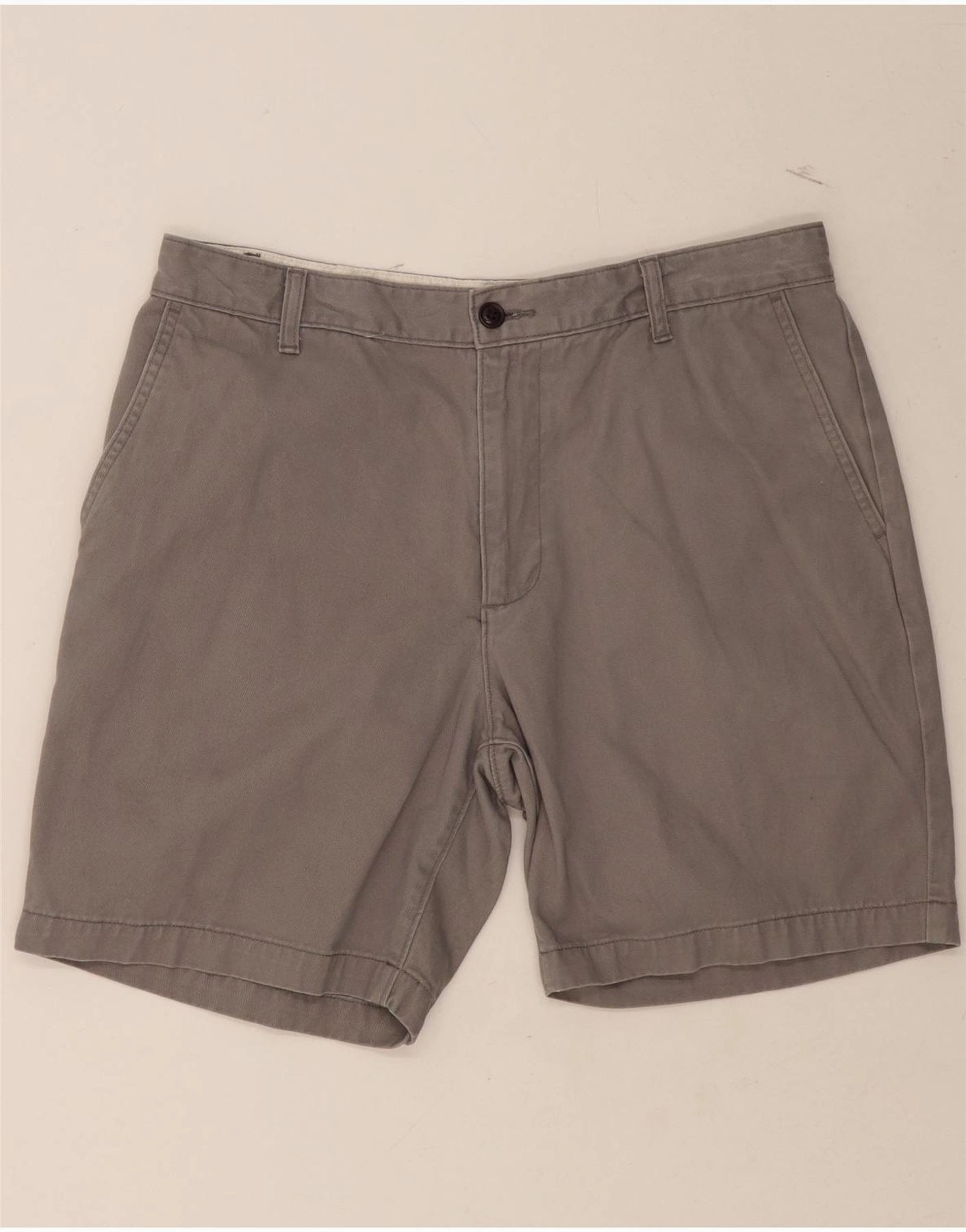 DOCKERS Mens Chino Shorts W34 Large  Grey Cotton Quick Release Fasteners
