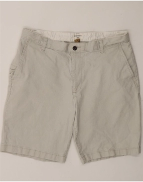 DOCKERS Mens Chino Shorts W34 Large Grey Cotton Zero Irritation Tags Summer Essential