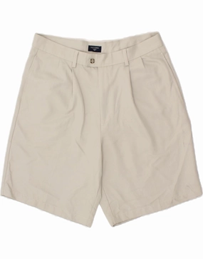 DOCKERS Mens Chino Shorts W34 Large Grey Polyester Stretchy Hemline