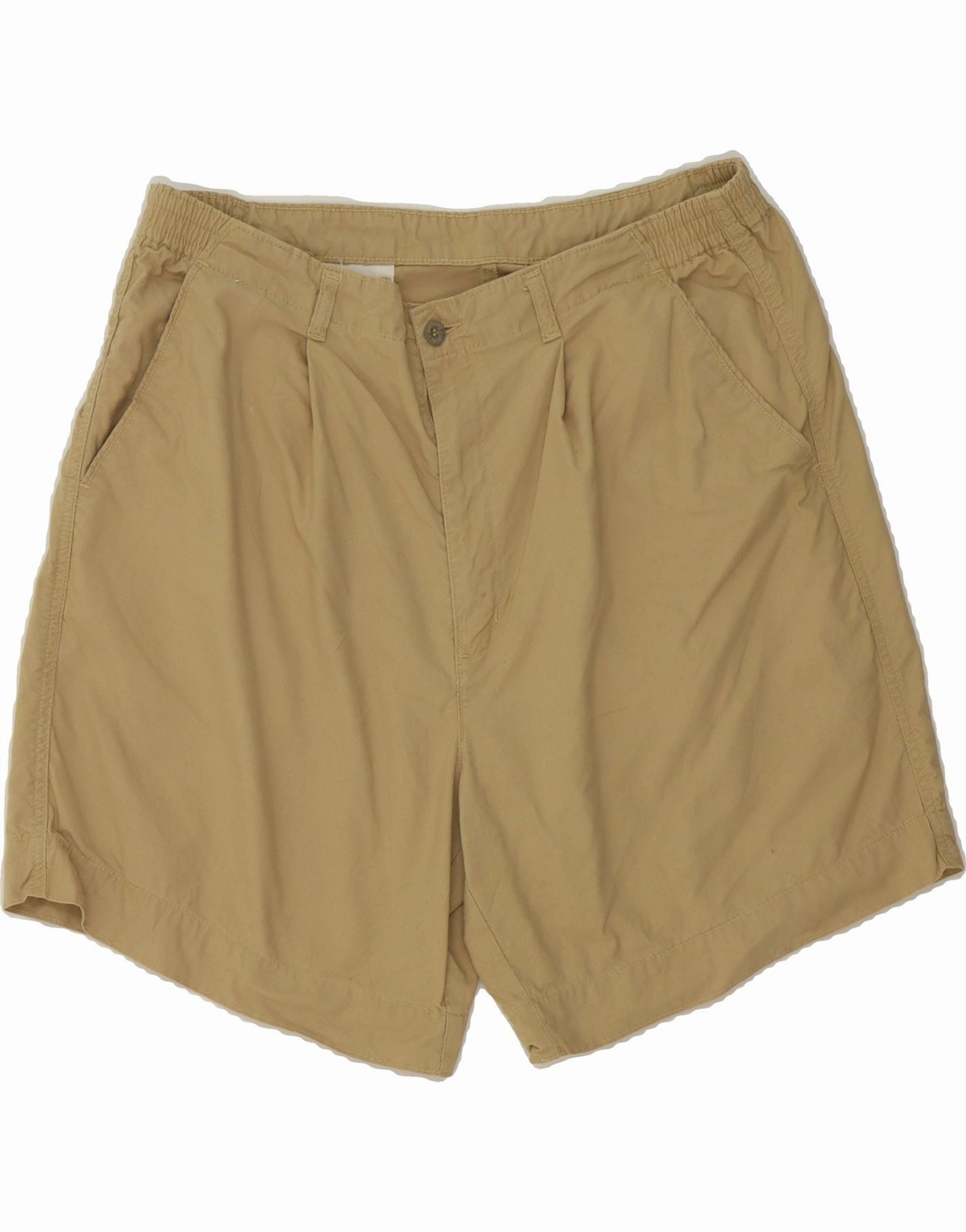 DOCKERS Mens Chino Shorts W36 Large  Beige Cotton Airy Touch Semi Formal
