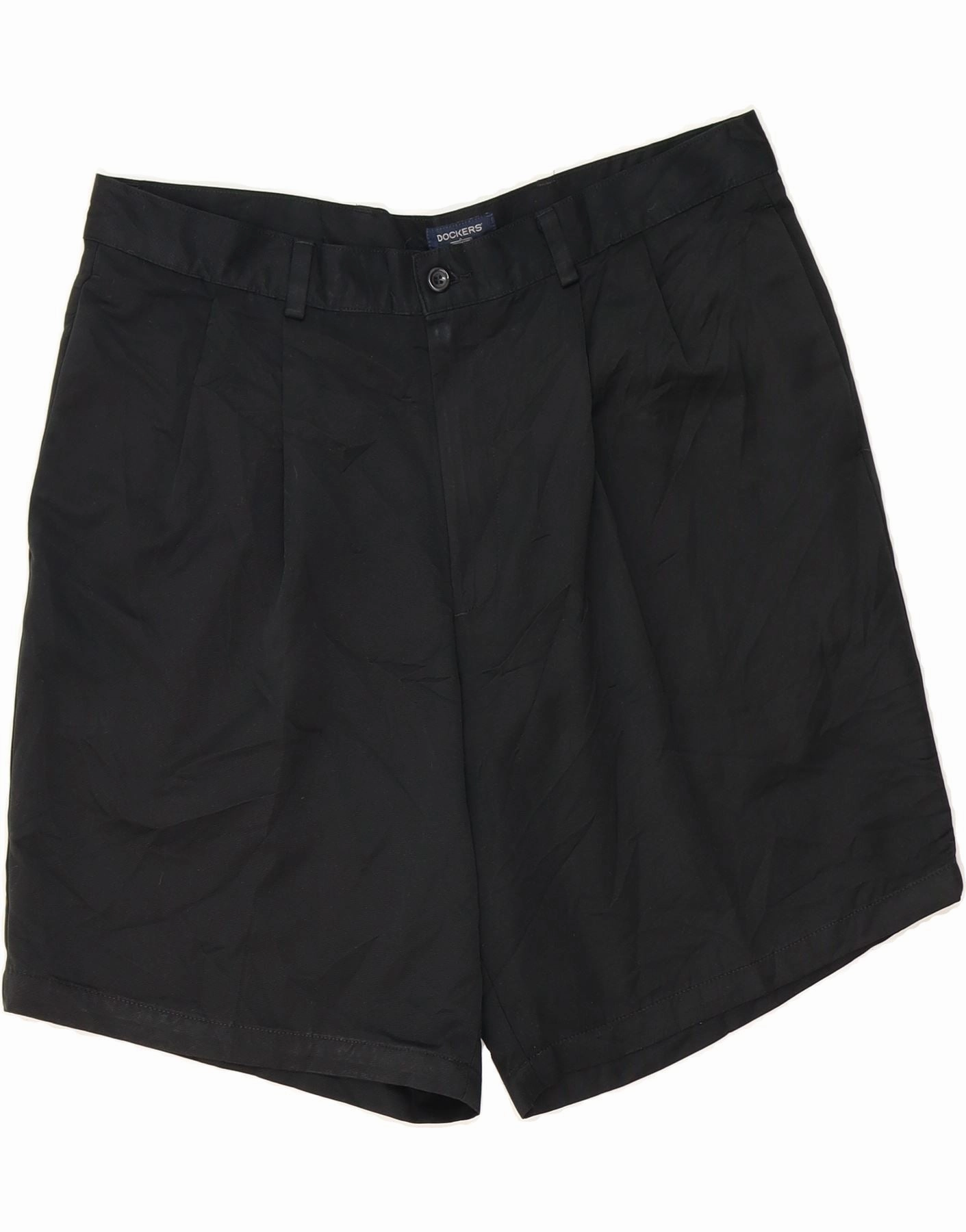 Everyday Feel DOCKERS Mens Chino Shorts W36 Large Black Polyester