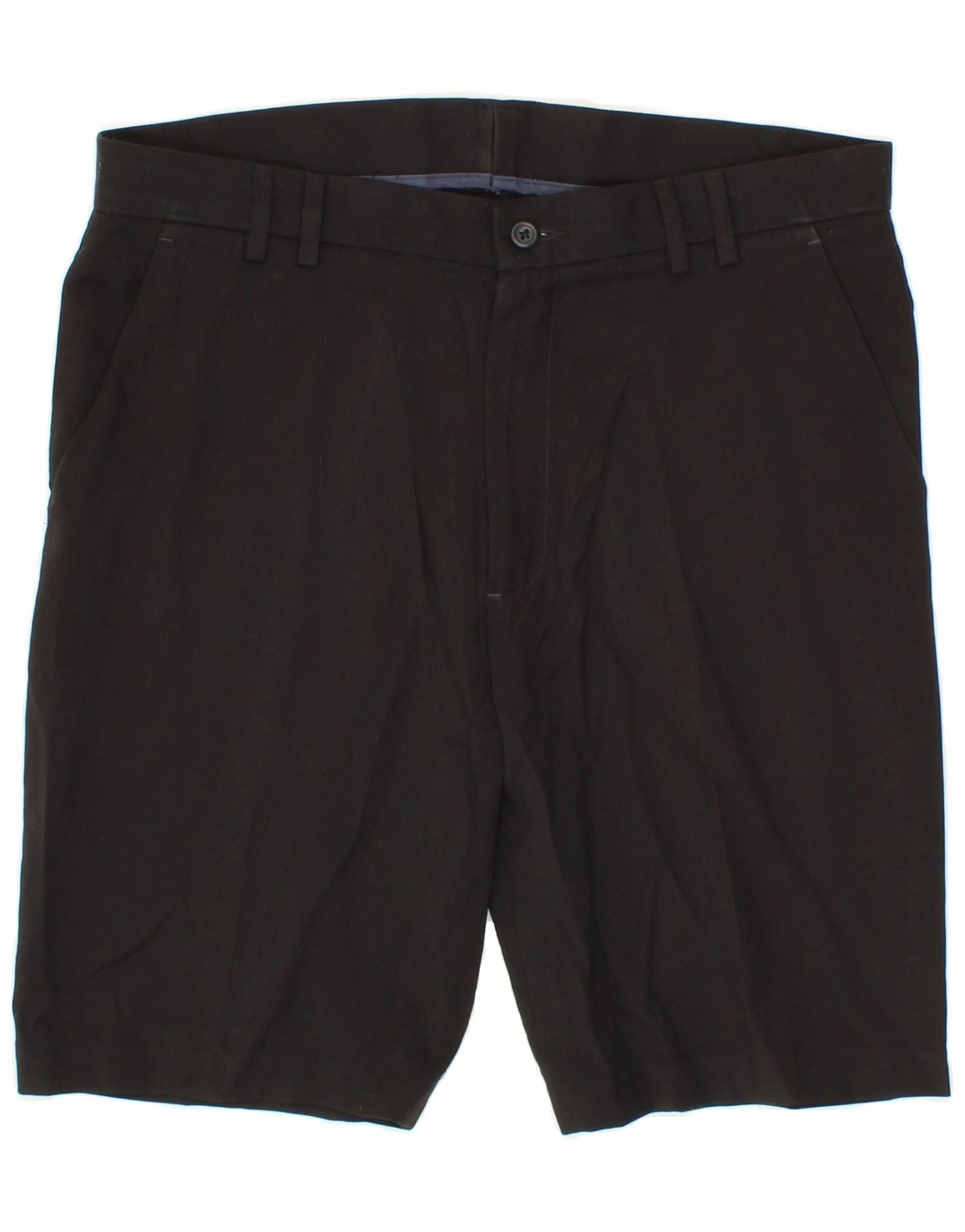 DOCKERS Mens Chino Shorts W36 Large Black Polyester Bright Colors Comfortable Design