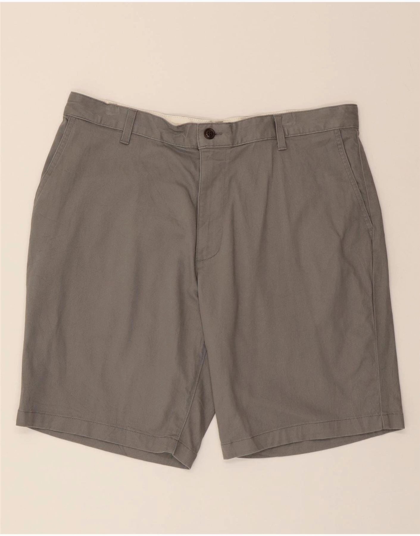 Flame Retardant Coating Urban Flex DOCKERS Mens Chino Shorts W36 Large Grey Cotton