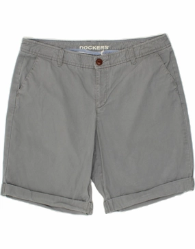 DOCKERS Mens Chino Shorts W36 Large  Grey Cotton Summer Ready Reinforced Hems