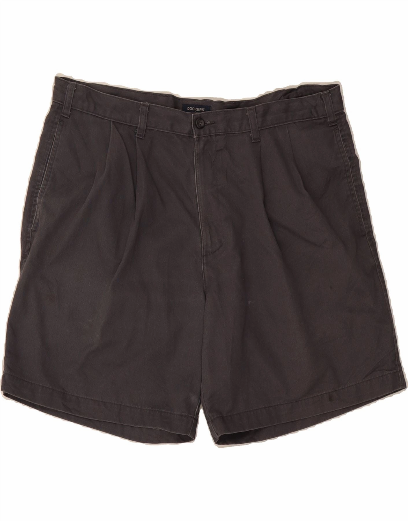 Casual Ease fade resistant color DOCKERS Mens Chino Shorts W36 Large Grey Cotton