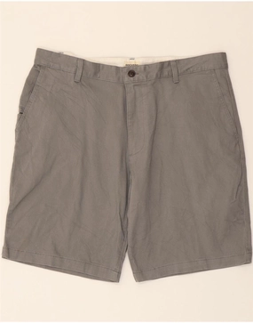 belt DOCKERS Mens Chino Shorts W36 Large Grey Cotton
